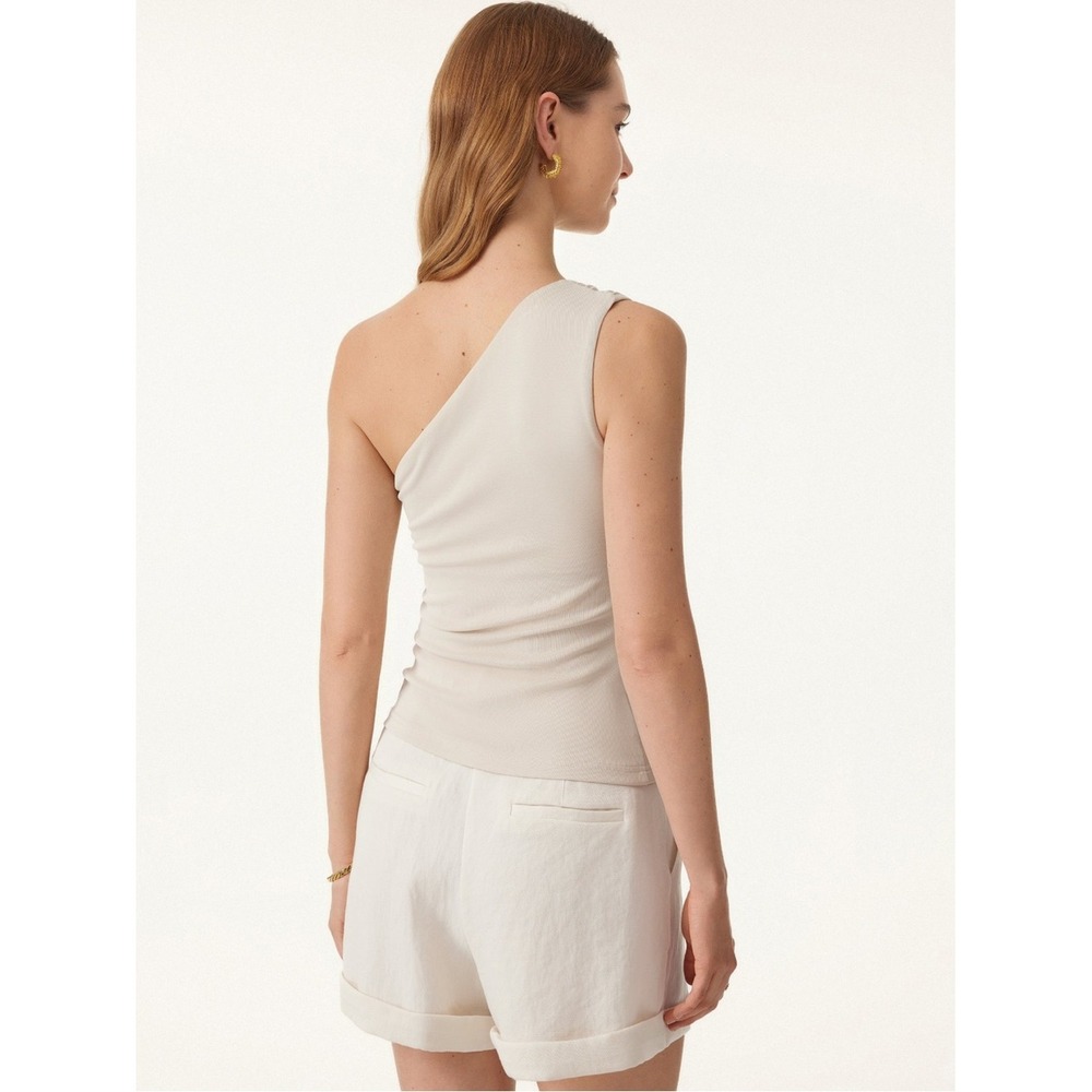 OGL Sandwashed One Shoulder Ruched Bra Tank size XS Morning Mist NWT - Picture 3 of 14